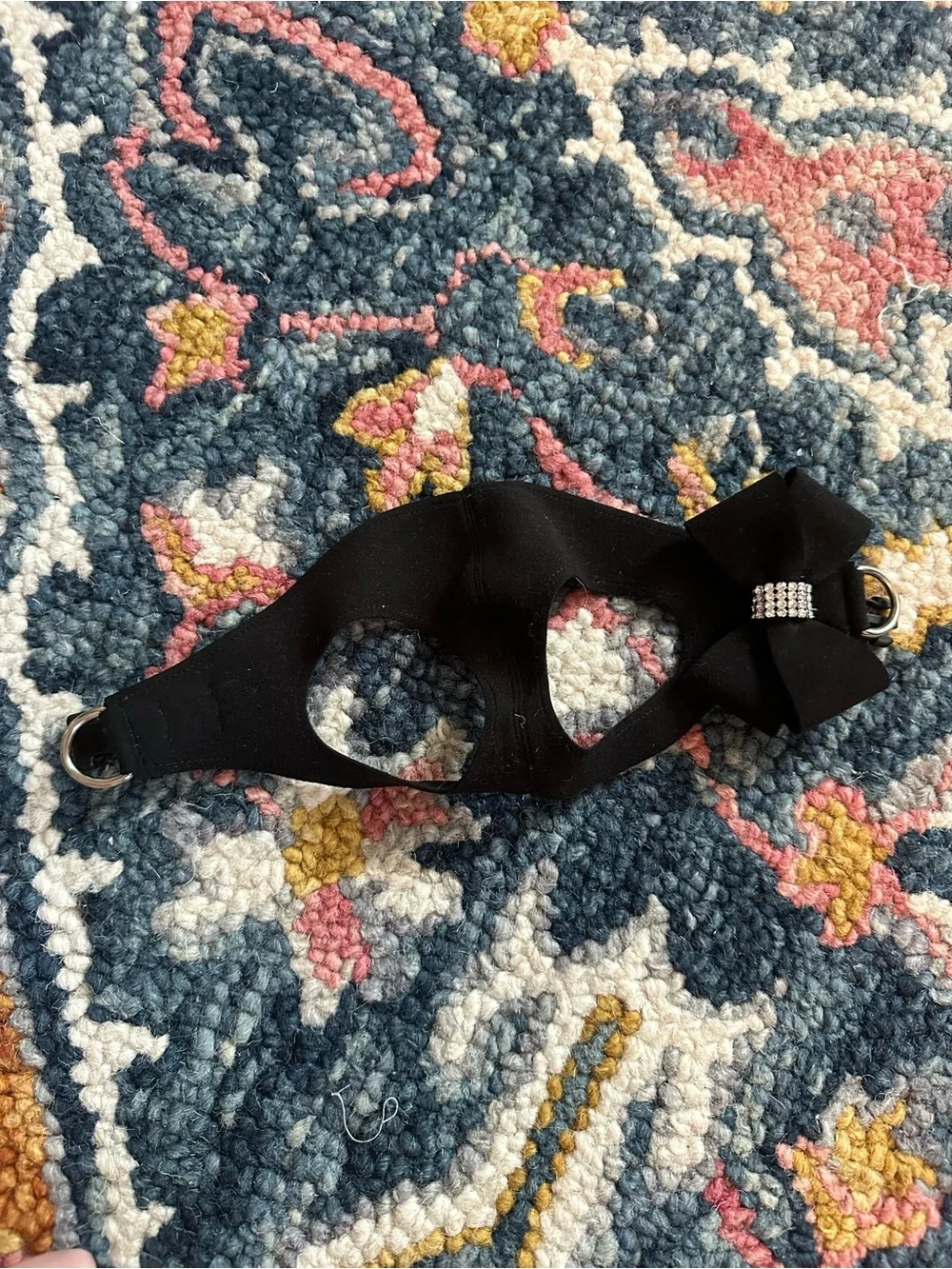Susan Lanci Nouveau Bow Step-In Harness - Black XXS